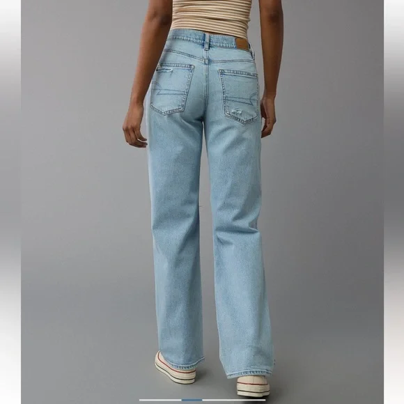 Strigid Ripped High Wasted Stovepipe Jeans - 10 - American Eagle - Picture 8 of 13